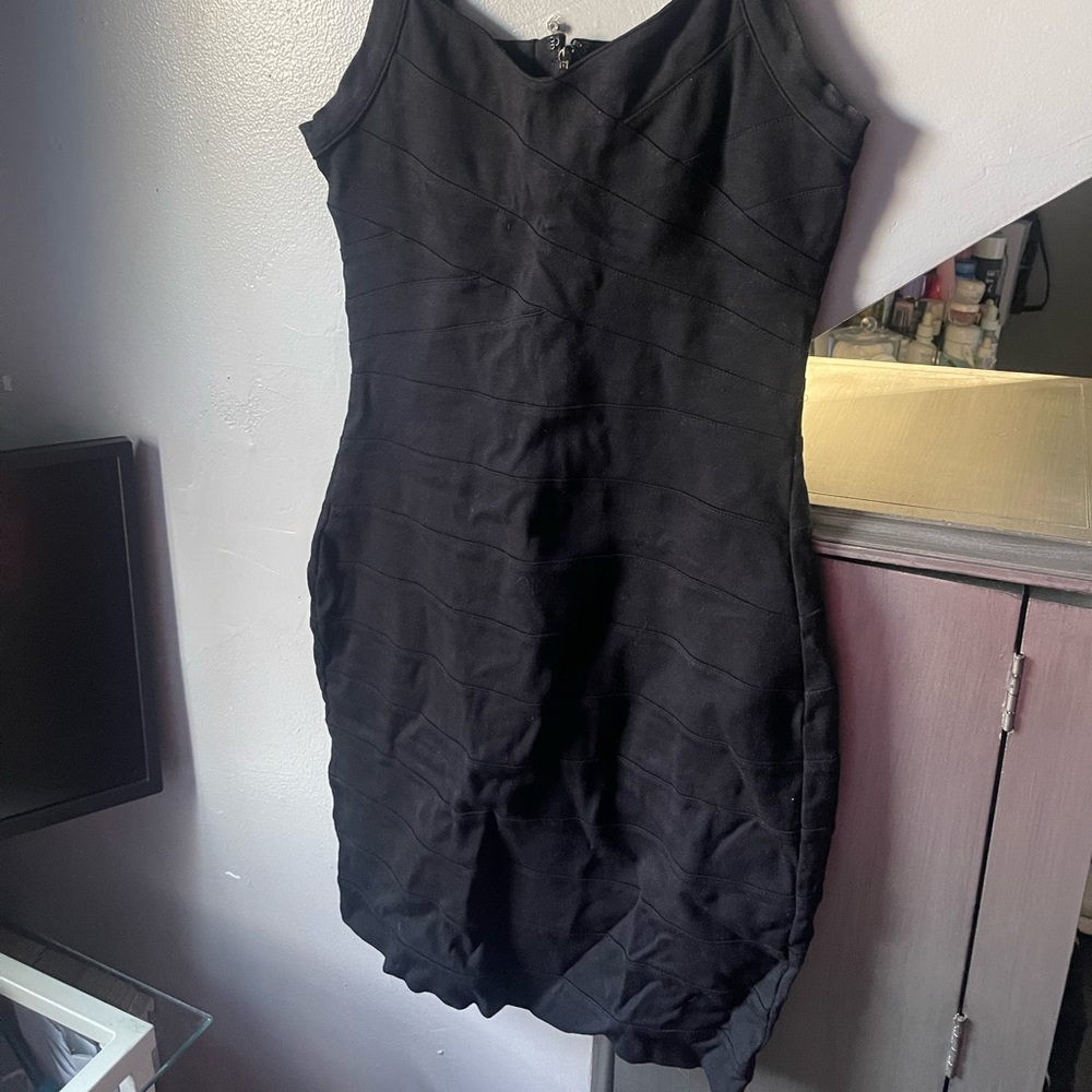 Black bandage dress Express